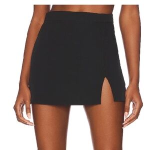 Steve Madden Black Mini Skirt with Side Slit